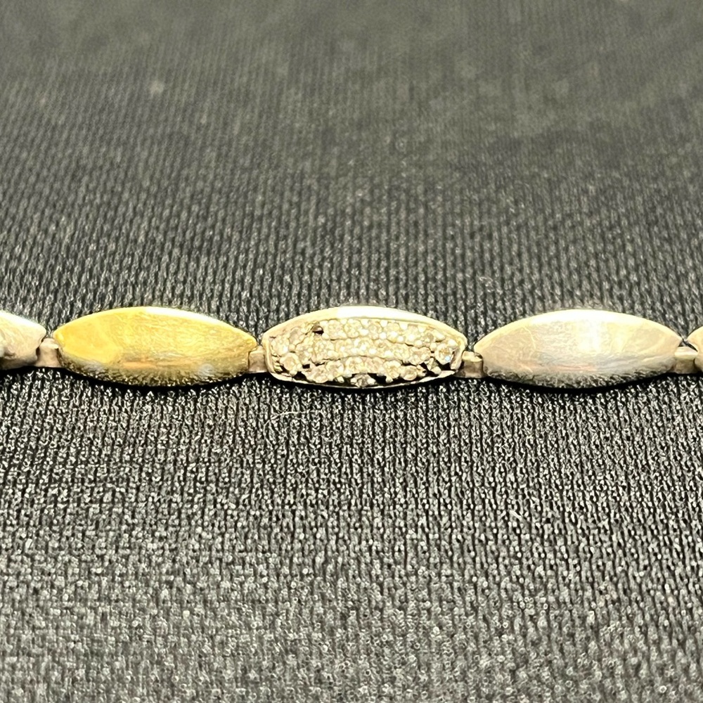 ALEXIS BITTAR
Two-Tone Diamond Marquislink Tennis Bracelet - Picture 9 of 14